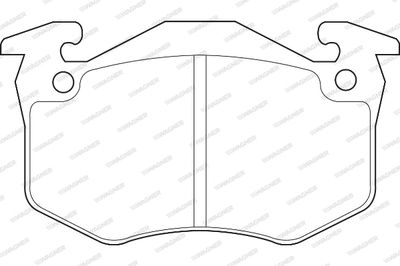 WBP20634A WAGNER Комплект тормозных колодок, дисковый тормоз