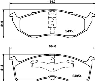 MDB1783 MINTEX Комплект тормозных колодок, дисковый тормоз