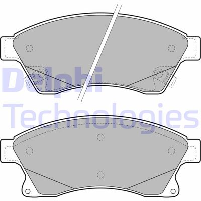 LP2142 DELPHI Комплект тормозных колодок, дисковый тормоз