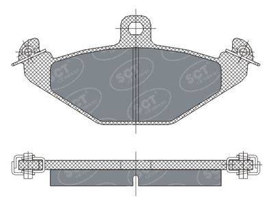 SP298PR SCT - MANNOL Комплект тормозных колодок, дисковый тормоз