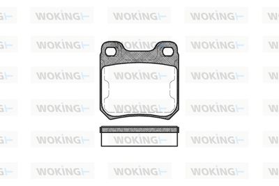 P339350 WOKING Комплект тормозных колодок, дисковый тормоз