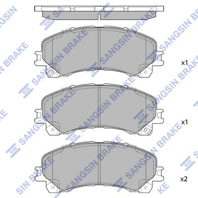 SP4559 Hi-Q Комплект тормозных колодок, дисковый тормоз