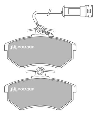 LVXL427 MOTAQUIP Комплект тормозных колодок, дисковый тормоз