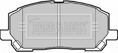 BBP1951 BORG & BECK Комплект тормозных колодок, дисковый тормоз