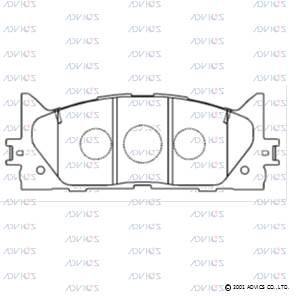 A1N154 ADVICS Комплект тормозных колодок, дисковый тормоз