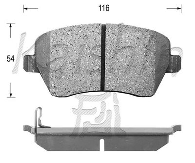 FK9050 KAISHIN Комплект тормозных колодок, дисковый тормоз