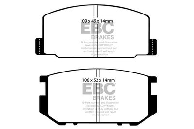 DP532 EBC Brakes Комплект тормозных колодок, дисковый тормоз