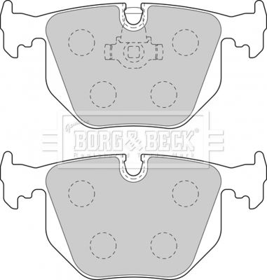 BBP1871 BORG & BECK Комплект тормозных колодок, дисковый тормоз