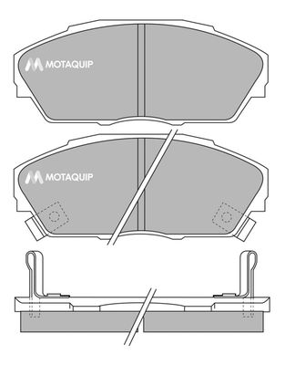 LVXL642 MOTAQUIP Комплект тормозных колодок, дисковый тормоз