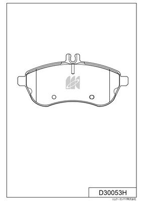 D30053H MK Kashiyama Комплект тормозных колодок, дисковый тормоз