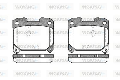 P575304 WOKING Комплект тормозных колодок, дисковый тормоз