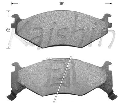 FK9999 KAISHIN Комплект тормозных колодок, дисковый тормоз