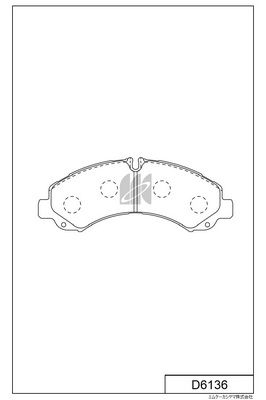 D6136 MK Kashiyama Комплект тормозных колодок, дисковый тормоз