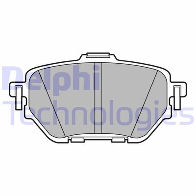 LP3636 DELPHI Комплект тормозных колодок, дисковый тормоз