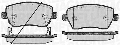 363916060594 MAGNETI MARELLI Комплект тормозных колодок, дисковый тормоз