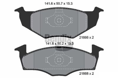 BPD1131 BENDIX Braking Комплект тормозных колодок, дисковый тормоз