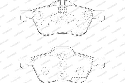 WBP23281A WAGNER Комплект тормозных колодок, дисковый тормоз