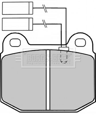BBP1254 BORG & BECK Комплект тормозных колодок, дисковый тормоз