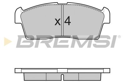 BP3380 BREMSI Комплект тормозных колодок, дисковый тормоз