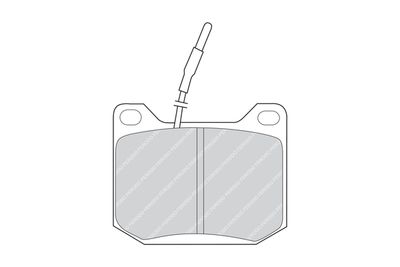 FDB42 FERODO Комплект тормозных колодок, дисковый тормоз