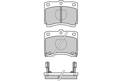 120429 E.T.F. Комплект тормозных колодок, дисковый тормоз