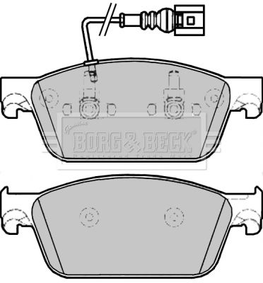 BBP2275 BORG & BECK Комплект тормозных колодок, дисковый тормоз