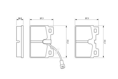 0986468451 BOSCH Комплект тормозных колодок, дисковый тормоз