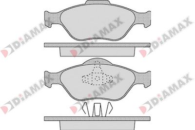 N09319 DIAMAX Комплект тормозных колодок, дисковый тормоз