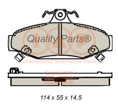 70418021 IAP QUALITY PARTS Комплект тормозных колодок, дисковый тормоз