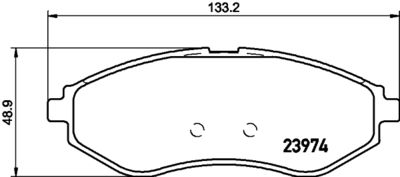 8DB355028121 HELLA PAGID Комплект тормозных колодок, дисковый тормоз