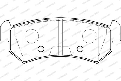 WBP24071A WAGNER Комплект тормозных колодок, дисковый тормоз