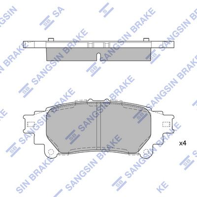 SP1458 Hi-Q Комплект тормозных колодок, дисковый тормоз