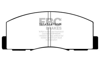 DP461 EBC Brakes Комплект тормозных колодок, дисковый тормоз