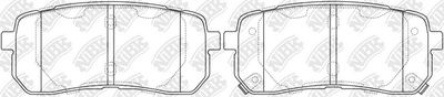 PN0457 NiBK Комплект тормозных колодок, дисковый тормоз