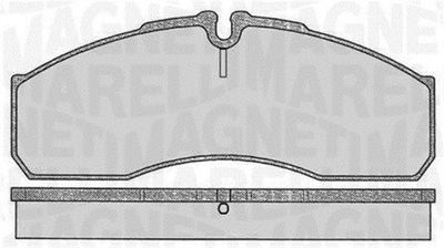 363916060480 MAGNETI MARELLI Комплект тормозных колодок, дисковый тормоз