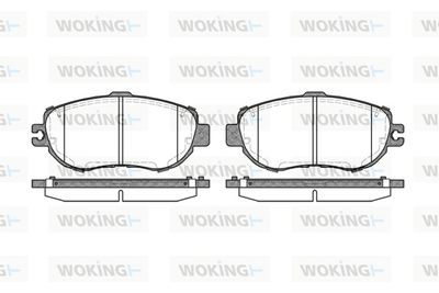 P556300 WOKING Комплект тормозных колодок, дисковый тормоз
