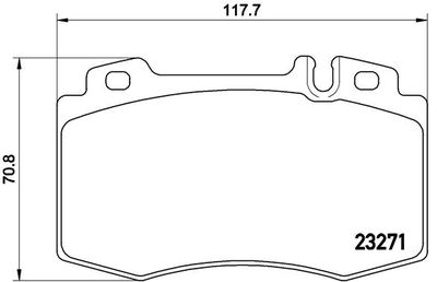 P50041 BREMBO Комплект тормозных колодок, дисковый тормоз