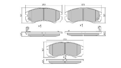 FBP0978 FREMAX Комплект тормозных колодок, дисковый тормоз