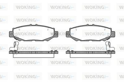 P524304 WOKING Комплект тормозных колодок, дисковый тормоз