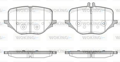 P1850300 WOKING Комплект тормозных колодок, дисковый тормоз