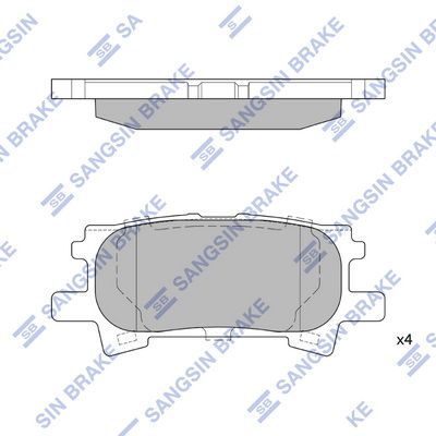 SP1385 Hi-Q Комплект тормозных колодок, дисковый тормоз