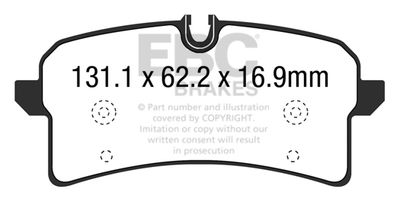 DP62204 EBC Brakes Комплект тормозных колодок, дисковый тормоз