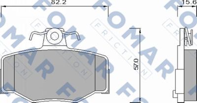 FO630981 FOMAR Friction Комплект тормозных колодок, дисковый тормоз