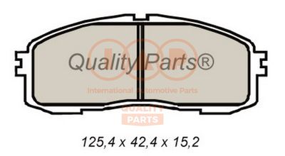 70417067 IAP QUALITY PARTS Комплект тормозных колодок, дисковый тормоз