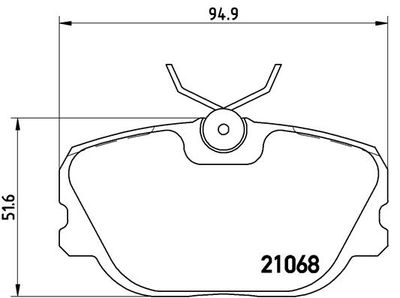 P71004 BREMBO Комплект тормозных колодок, дисковый тормоз