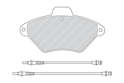 FDB875 FERODO Комплект тормозных колодок, дисковый тормоз