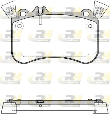 2146510 ROADHOUSE Комплект тормозных колодок, дисковый тормоз