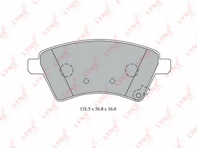 BD7313 LYNXauto Комплект тормозных колодок, дисковый тормоз