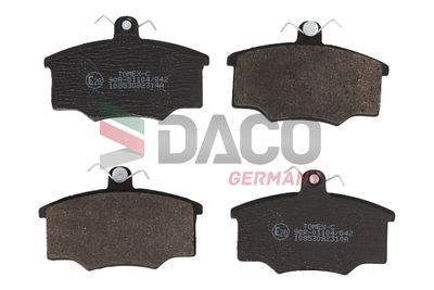 324723 DACO Germany Комплект тормозных колодок, дисковый тормоз