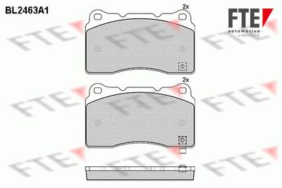 BL2463A1 FTE Комплект тормозных колодок, дисковый тормоз